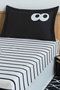 L'essentiel linge de maison Juego de Sábanas Funny Cizgili - Negro